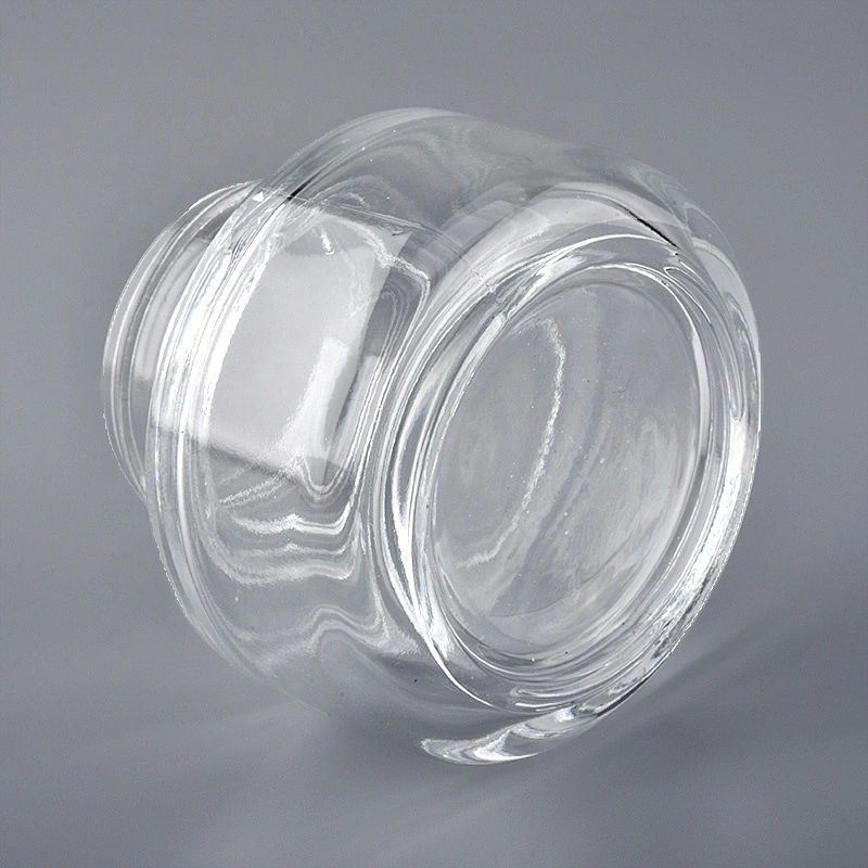 luxury clear glass cosmetic jars