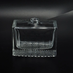 Empty square fragrance crystal perfume glass bottles 100ml