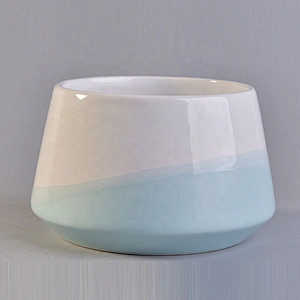 hand held dome shaped rustic ceramic candle making jars wholesale
