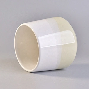 Suppliers home decor custom wood lid ceramic candle vessels