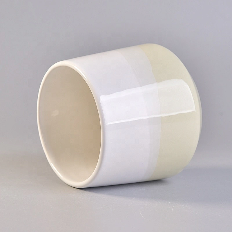 Suppliers home decor custom wood lid ceramic candle vessels