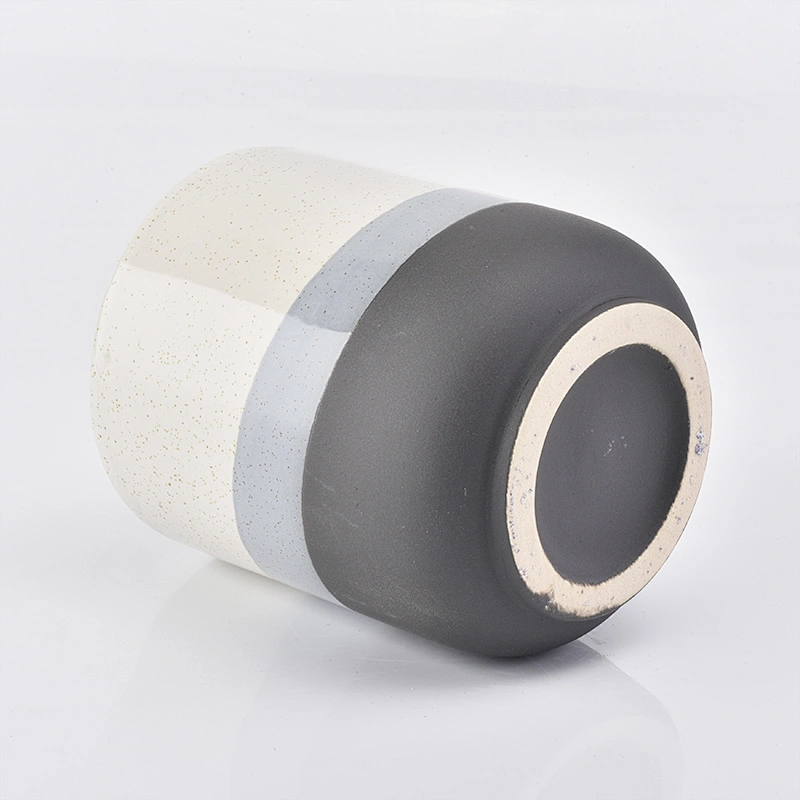 10oz Three Color Ceramic Candle Jars Wholesale