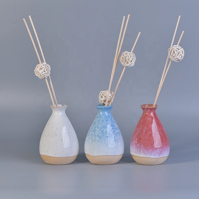 Sunny white custom diffuser reed ceramic bottles home decoration