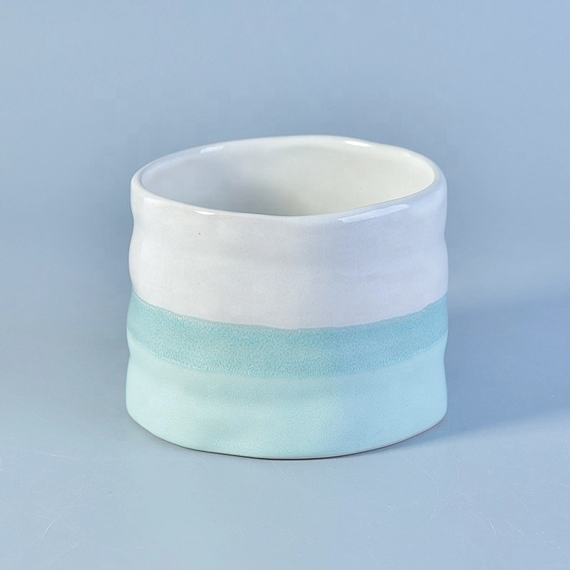 400ml massage ceramic candle jars in bulk empty