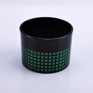 Wholesales 8oz custom black glass candle container for candle making