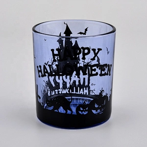 new color 8oz glass candle jar