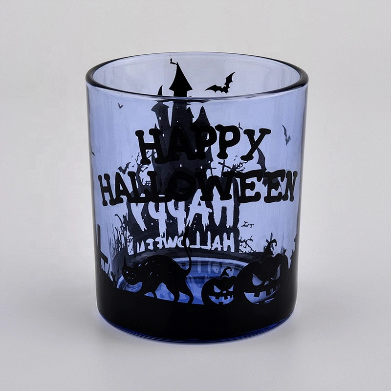 new color 8oz glass candle jar