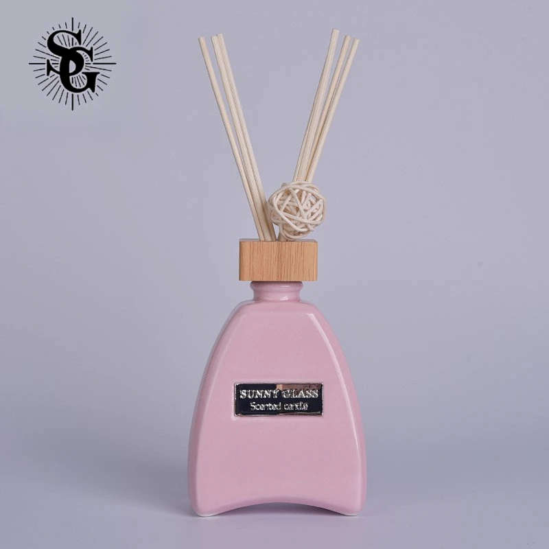 Sunny 206ml 200g white pink red colors ceramic diffuser bottle
