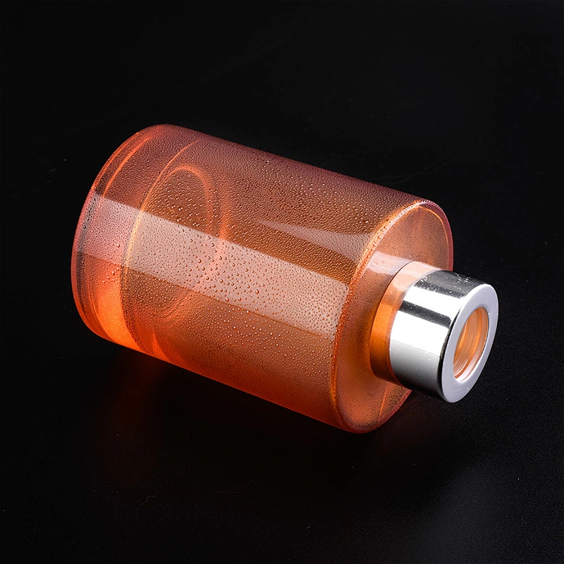Raindrop pattern cylinder glass diffuser bottle glass perfume bottles