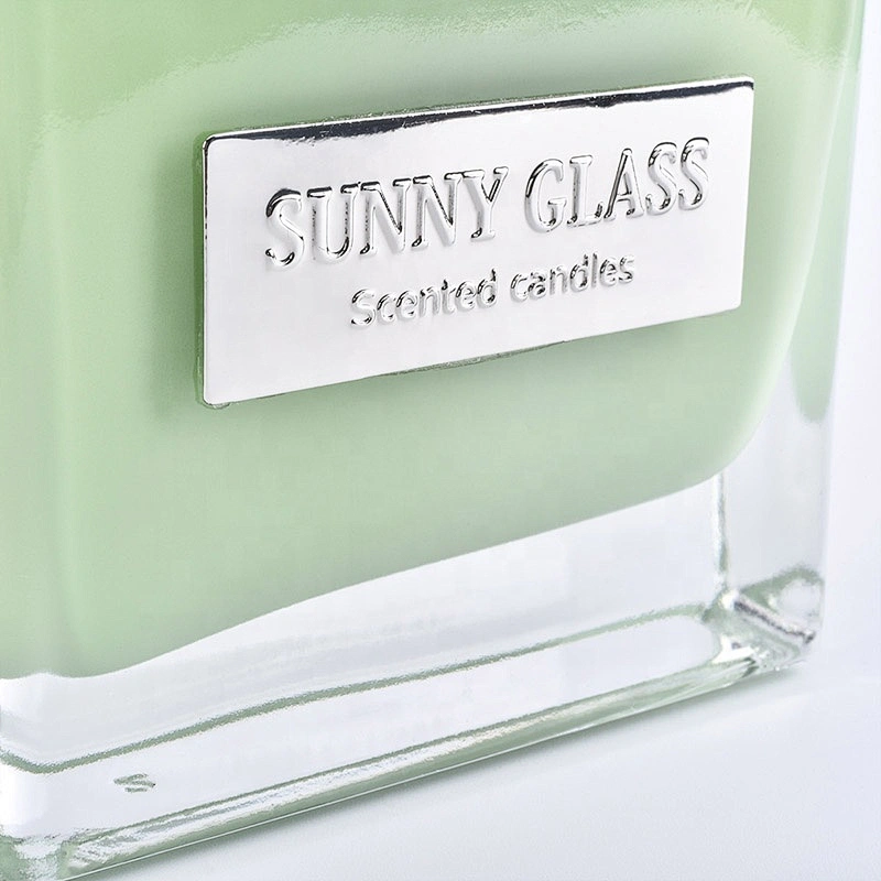 Wholesales luxury square scented colors glass diffuser bottles with wood cap