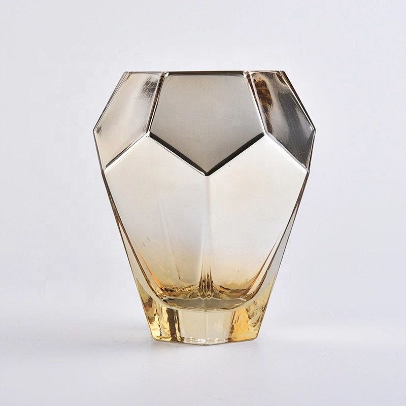 Gold Geometric Glass Candle Holder Wholesale