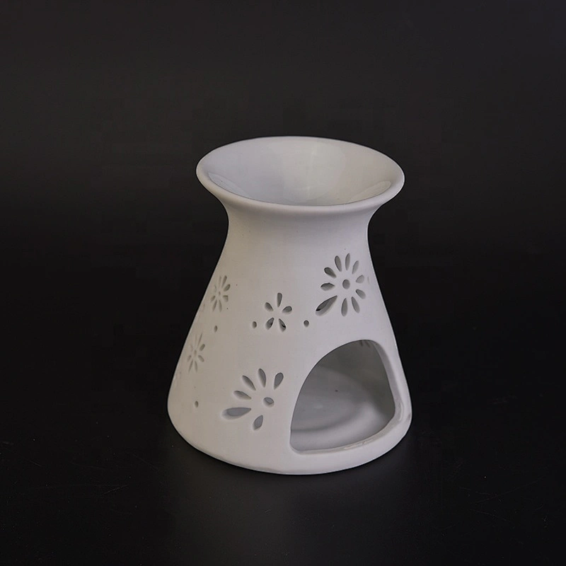 Unique flower tealight ceramic candle lantern