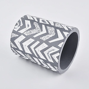 10oz Wholesales Luxury grey custom Ceramic Candle holder