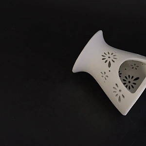 Unique flower tealight ceramic candle lantern