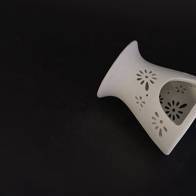 Unique flower tealight ceramic candle lantern
