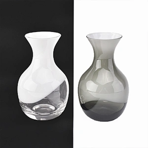 White overlay glass reed diffuser bottles glass vessel fragrance
