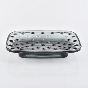 black glass mosaictoothbrush holder tumbler soap dish bathroom-accessories-set