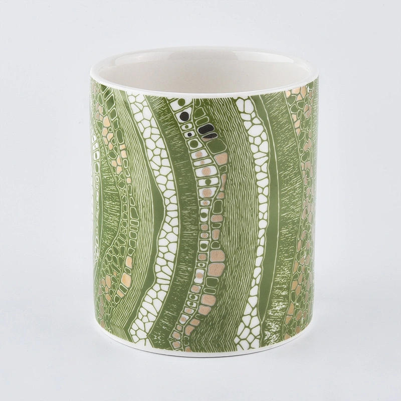 10oz unusual ceramic candle jars