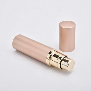 Round 5ml 10ml Twist Up Metal Spray Aluminium Portable Refillable Perfume Atomizer bottle