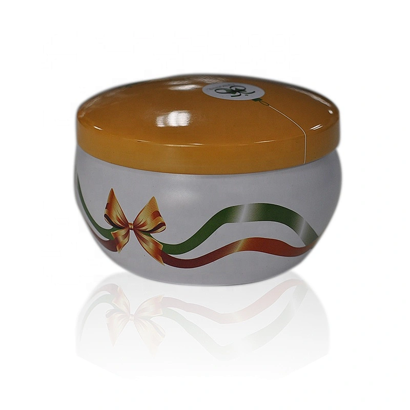 Hot sale 250ml voitve metal candle holder with lid
