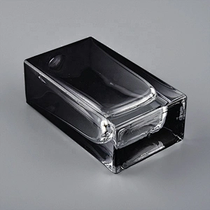 Spraying black color square perfume bottle 60 ml