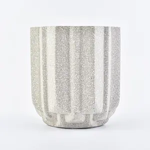 eco friendly 10oz concrete candle making empty jars containers