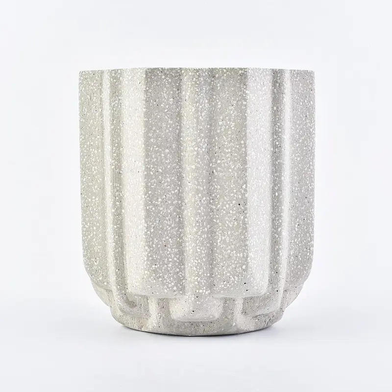 eco friendly 10oz concrete candle making empty jars containers