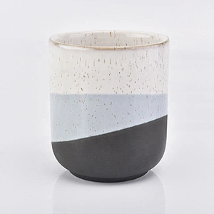Cylinder votive ceramic candle jar home decor