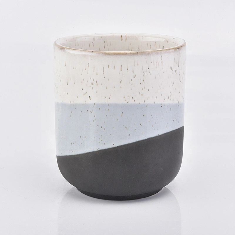 Cylinder votive ceramic candle jar home decor