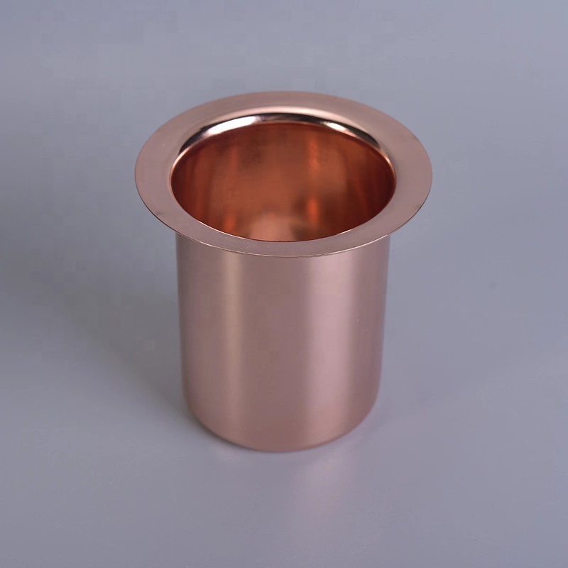 Color custom tall decorative metal candle jar insert 400ml