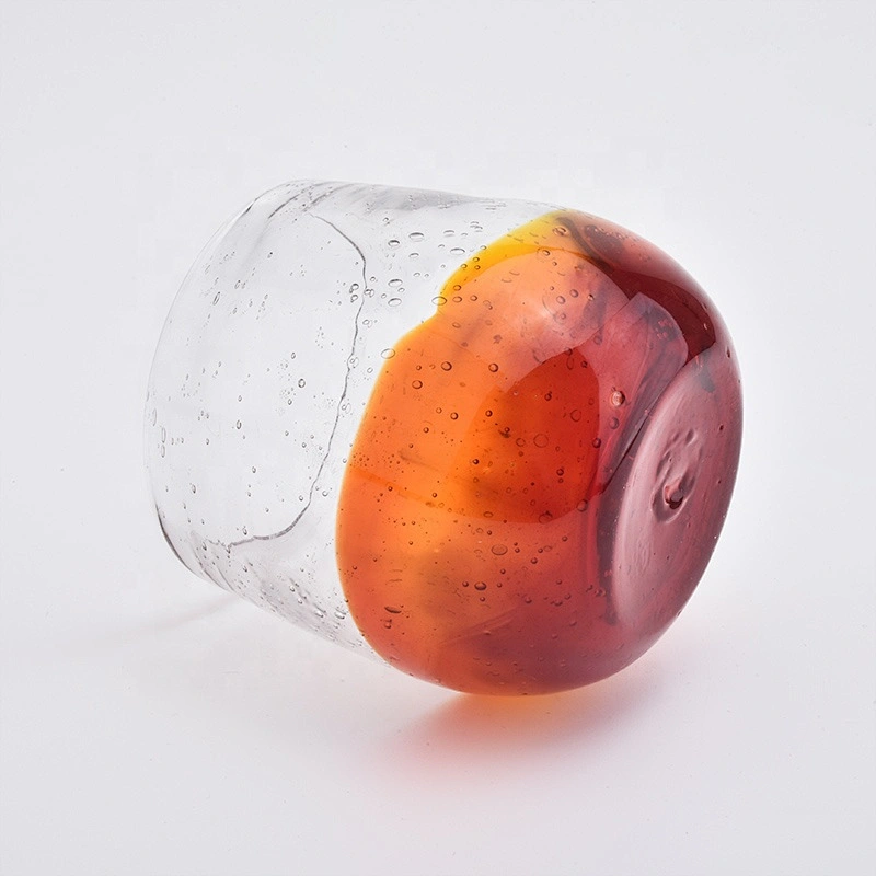 Wholesales custom tealight bubble glass candle holder