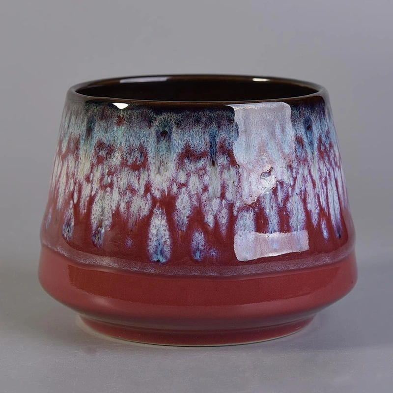 Hot sales home decoration ceramic candle holders wholesales 10oz 16oz