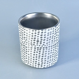 10oz Wedding Party Electroplating Ceramic Candle Holder