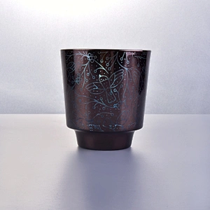 Manufacturer custom decorative stand glass electroplating candle holders