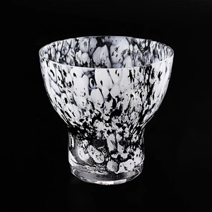 6oz 8oz 10oz Luxurious menorah tealight glass candle holder home decor