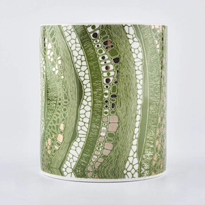 Wholesales custom decorative ceramic candle holder jar home decor