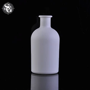 Sunny all white simple desgin reed glass diffuser bottle