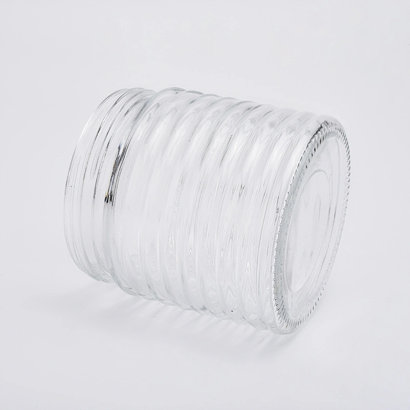 18oz wholesales clear glass candle jars home decorations candle containers
