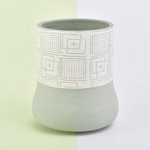 Wholesales matte Ceramic menorah candle cup