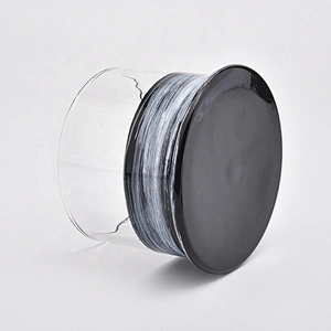Luxury custom glaze Glass Candle container with lid in bulk