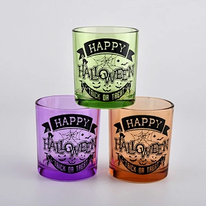 Wholesale Custom Color Glass Candle Holder