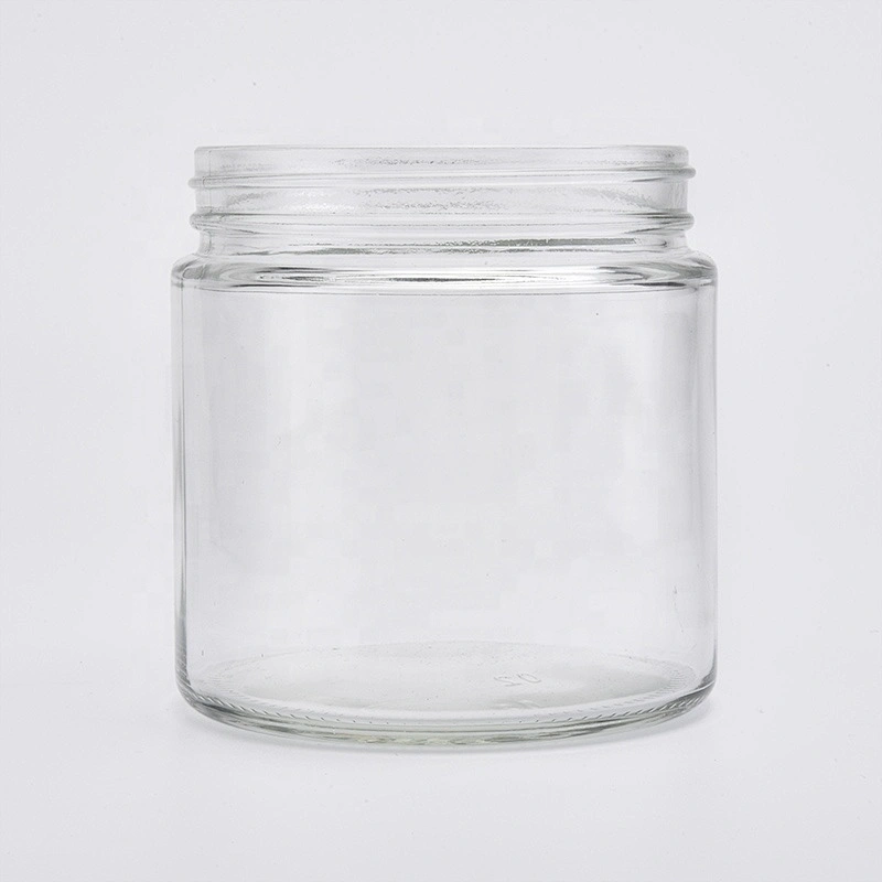 Sunny custom decorative large clear glass candle containers 20oz