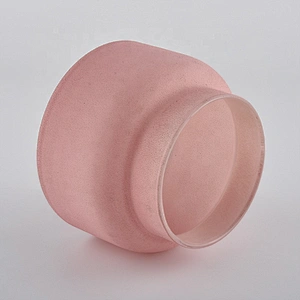 14oz China hot sales pink large empty candle jar ceramic