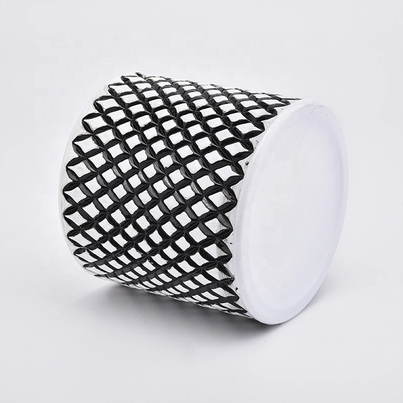 Custom round glass candle vessel home decor