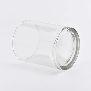 hot sales clear glass candle holders