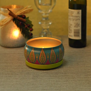 Sunny 250ml tealight metal candle tins with cover