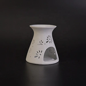 Unique flower tealight ceramic candle lantern