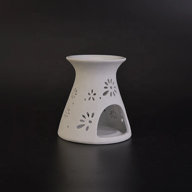 Unique flower tealight ceramic candle lantern