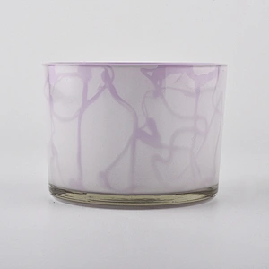 Unique decoration 12oz glass candle jars