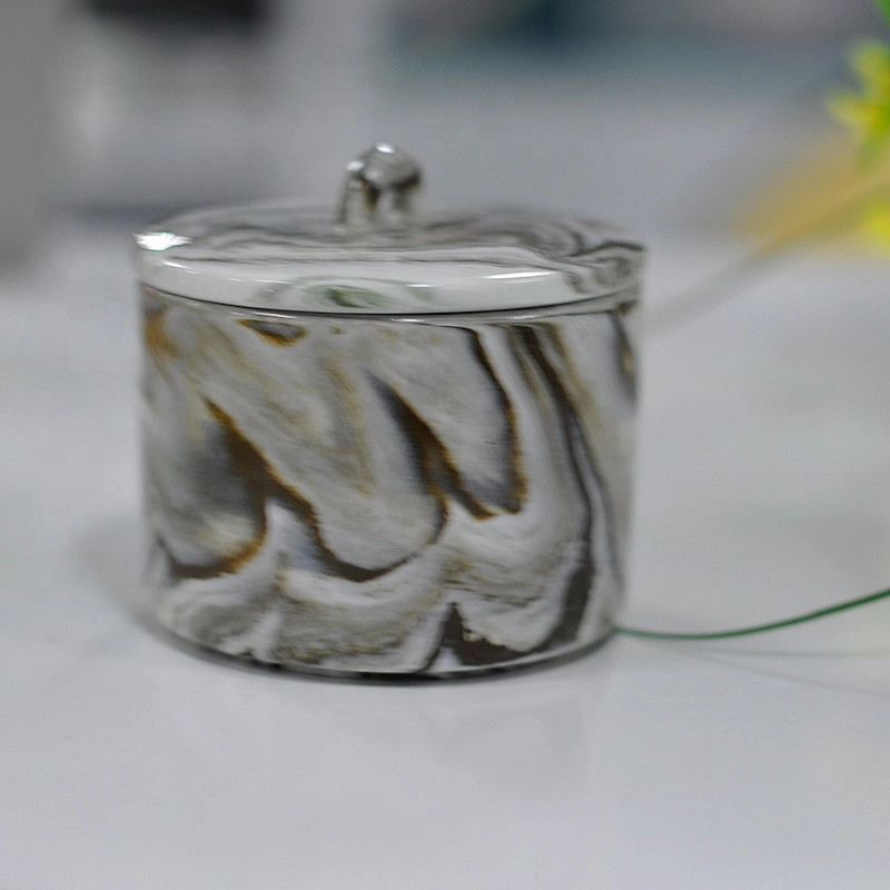 Vintage home decoration votive ceramic candle holders with cover